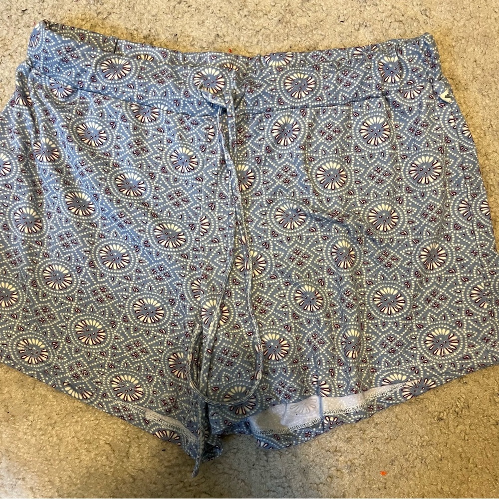Lucky Graphic Tank and Blue Printed Drawstring Shorts and top pajama set - Picture 2 of 7